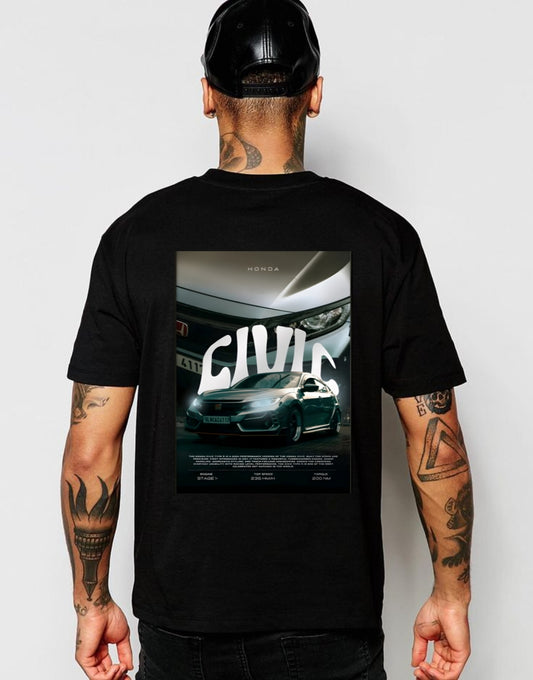 Honda Civic Poster Tee – Engineered for the Streets